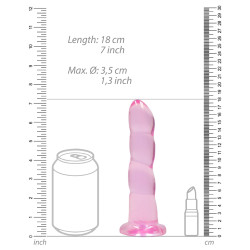 Real Rock Crystal Gode Twist Crystal RealRock 16 x 4cm Rose
